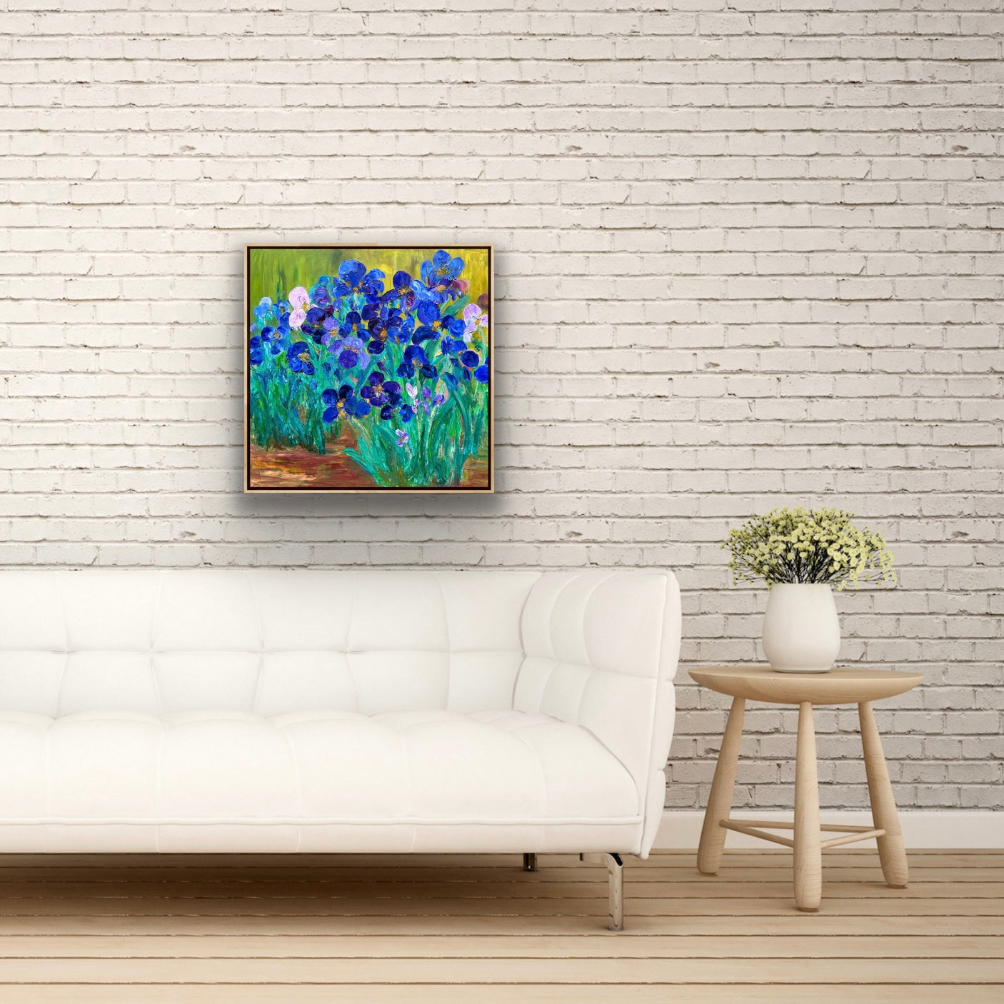 Lively Irises, OIL, 24" x 24"