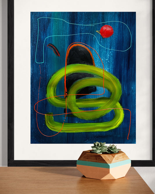 Cherry, Mixed Media on Arches, 20" x 15"