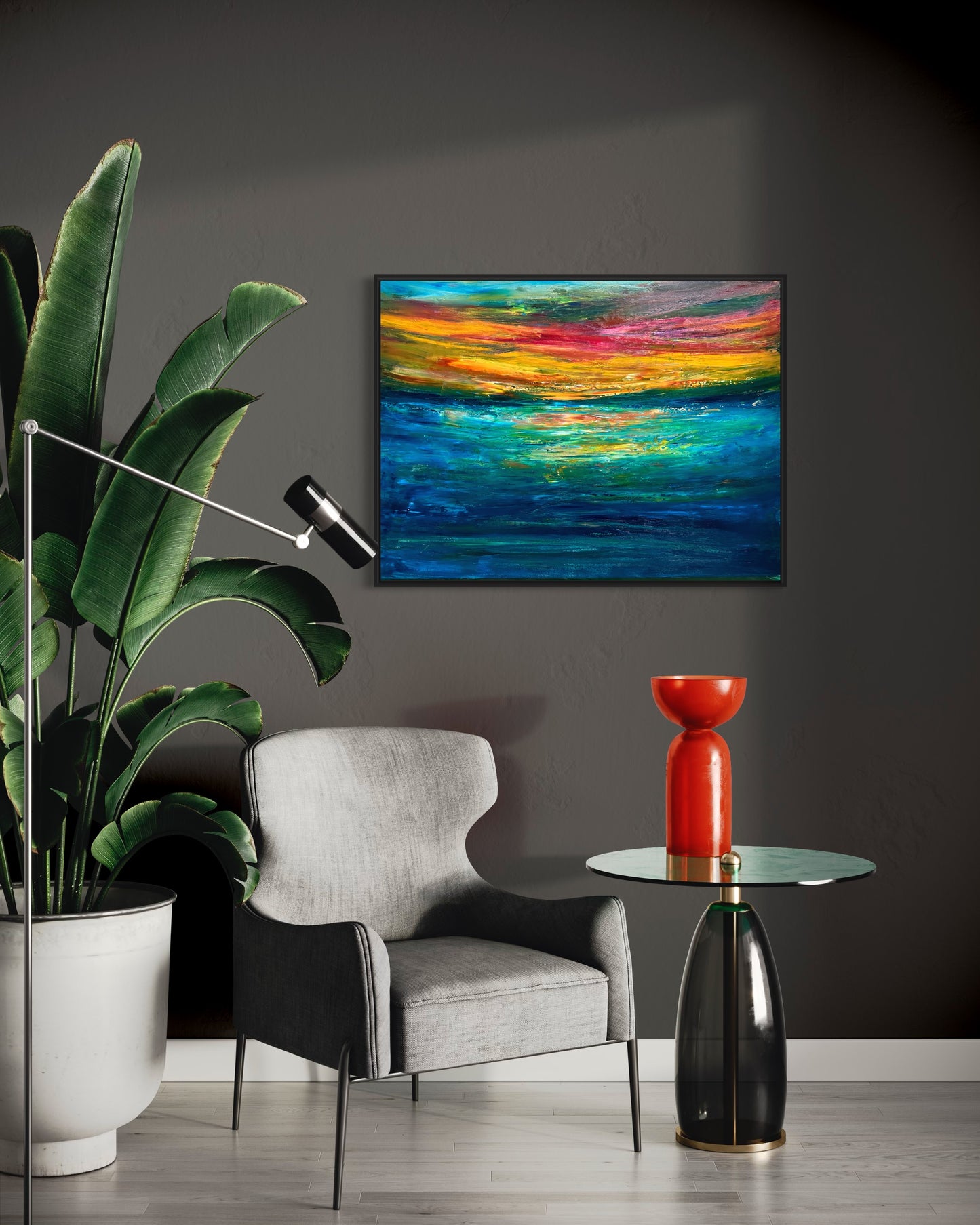 Sunset Love, Oil, 30" x 40"