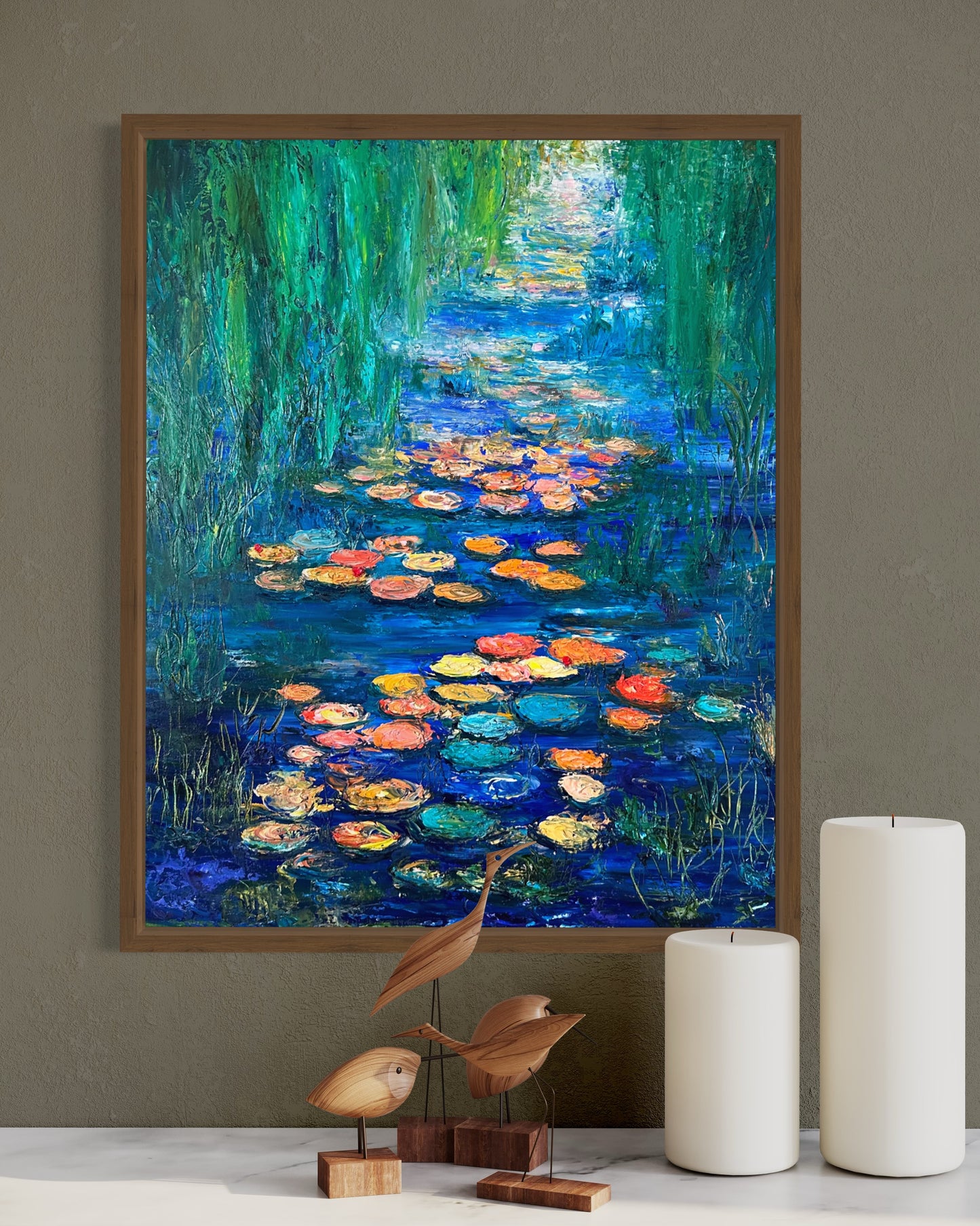 Water Lilies, OIL, 30" x 24"