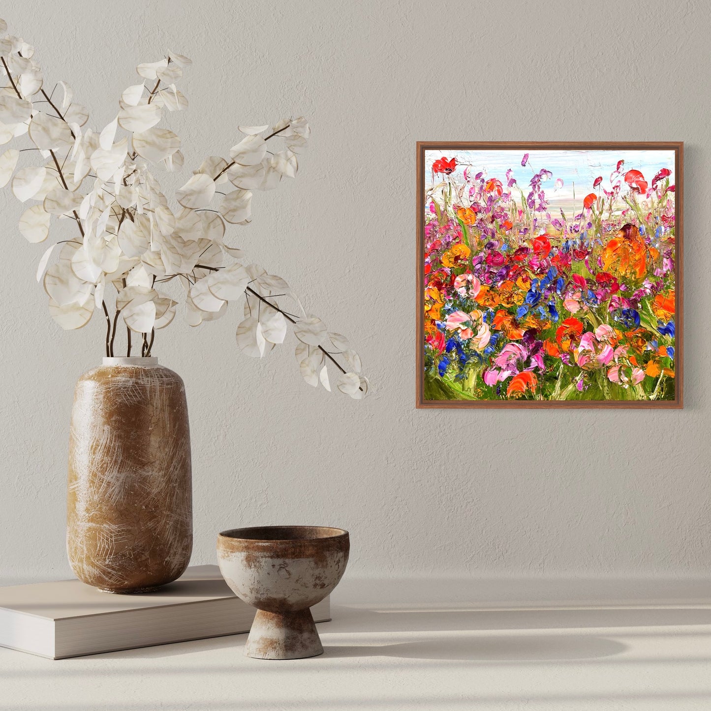 Fleurs Sauvages, OIL, 16" x 16"