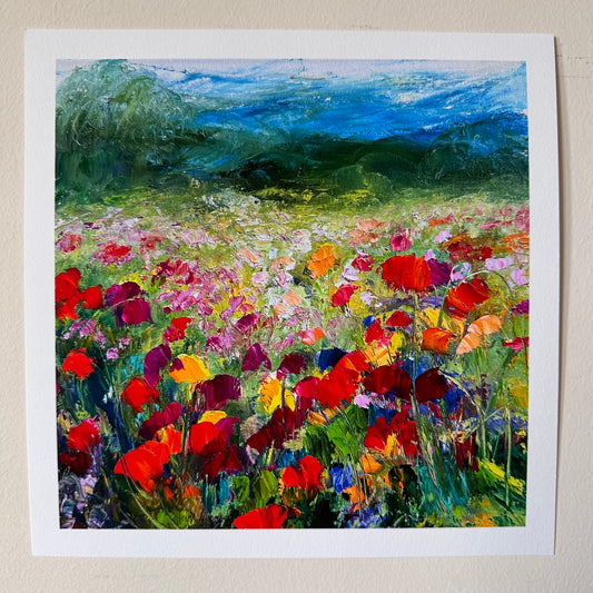 Lively Poppies Print