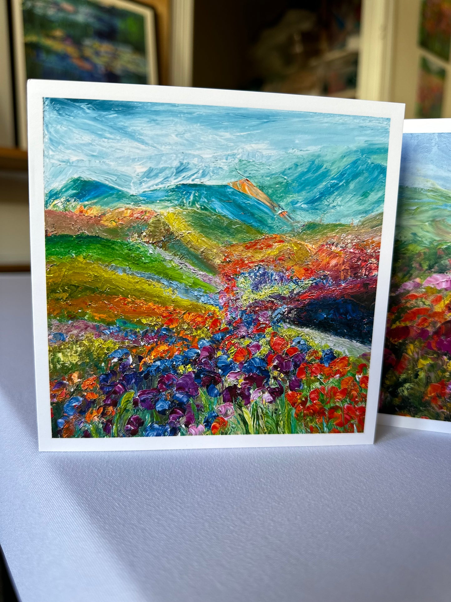BOX SET 5: Seven Different Floral 5 x 5 Greeting Cards