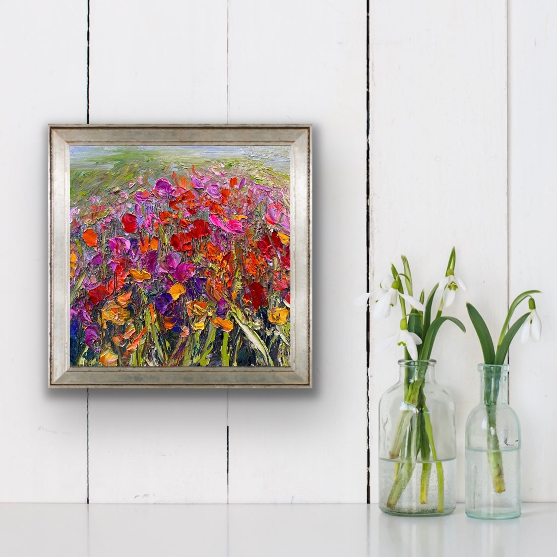 Flowers Flowers, OIL, 12" x 12"
