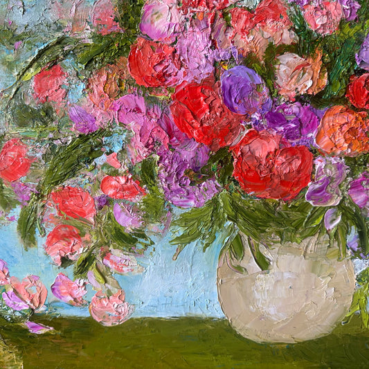 Bouquet of Roses, OIL, 18" x 24"