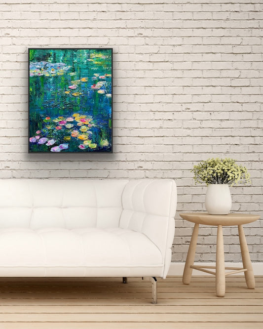 Monet's Garden, OIL, 30" x 24"