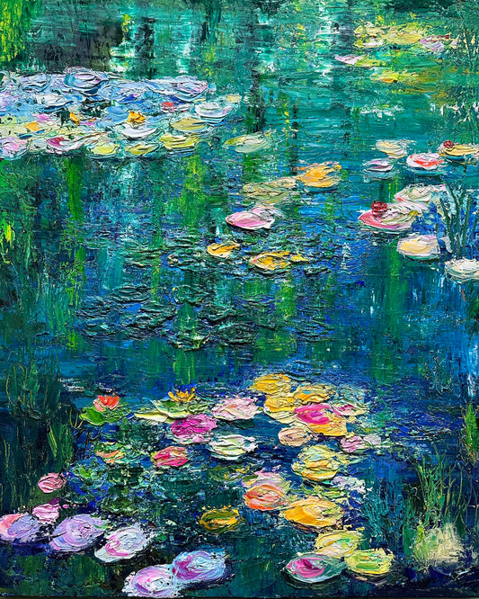 Monet's Garden, OIL, 30" x 24"