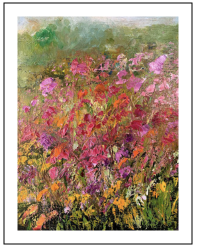 Wild Flowers II Print,  9" x 12"