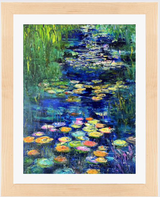 Blue Lily River Print