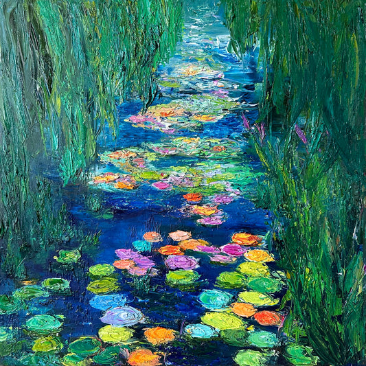 Waterlily painting