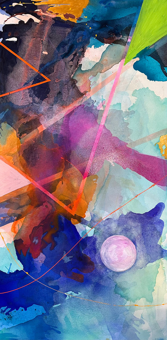 Abstract acrylic painting.