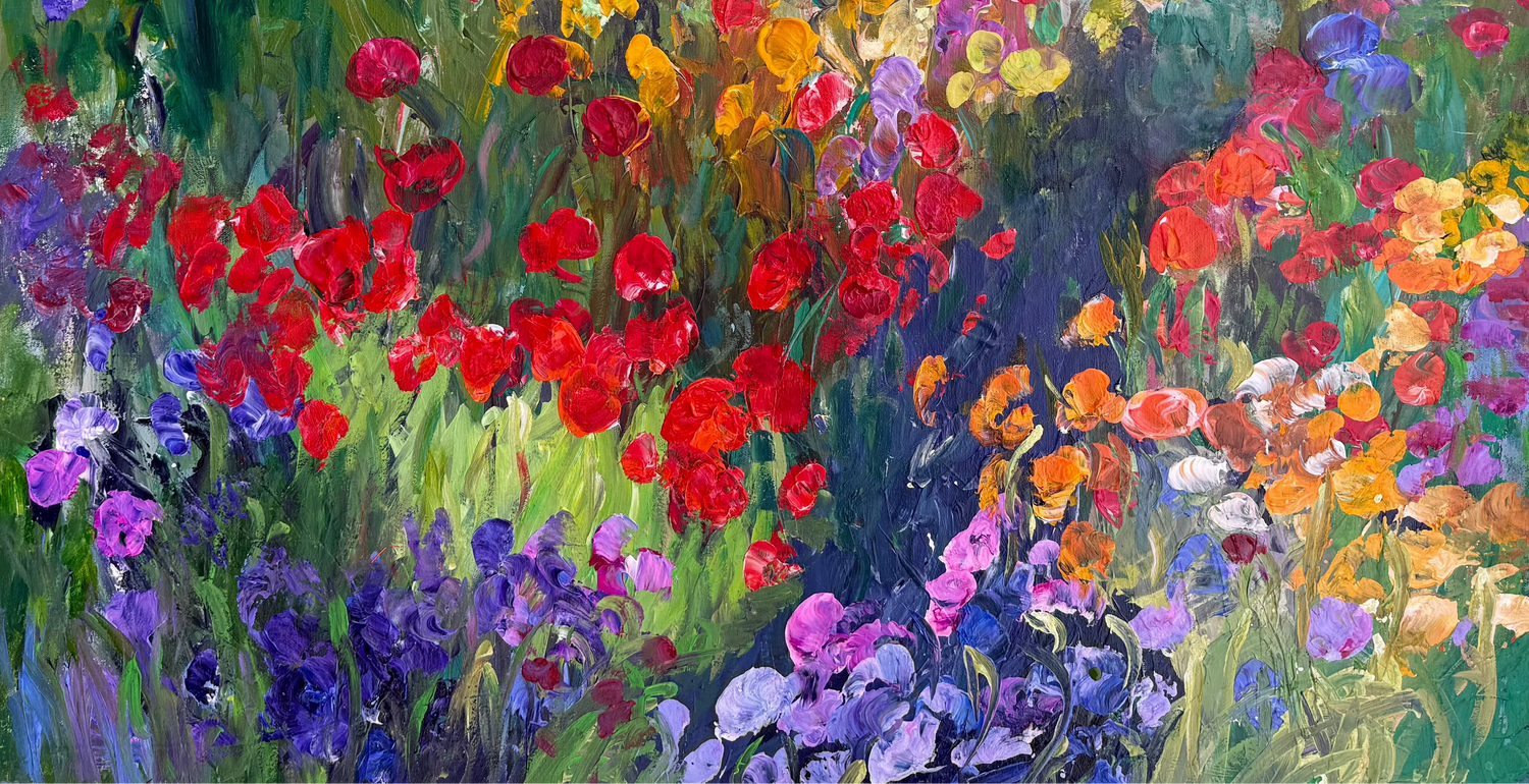 Original impressionist landscape painting by Maria-Victoria Checa