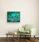 Fine art print by Maria-Victoria Checa displayed in a contemporary interior.