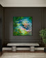Fine art print by Maria-Victoria Checa displayed in a contemporary interior.