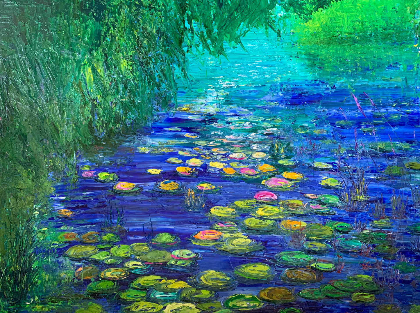 Water Lilies, OIL, 30" X 40"