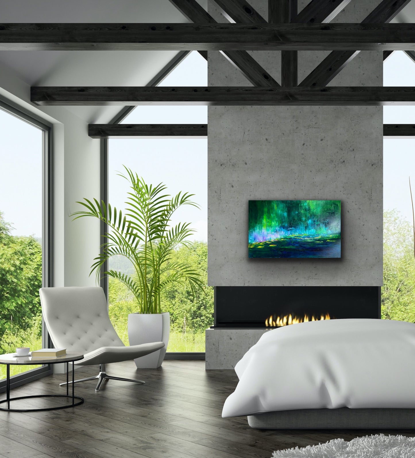 Fairy's Cove II, OIL, 25" x 39" at the Waldorf Astoria Chicago