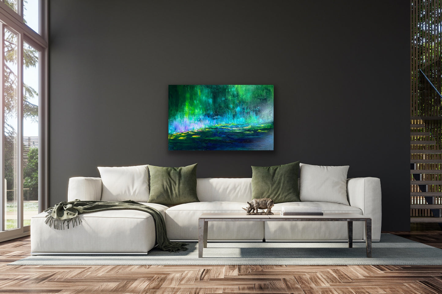 Fairy's Cove II, OIL, 25" x 39" at the Waldorf Astoria Chicago
