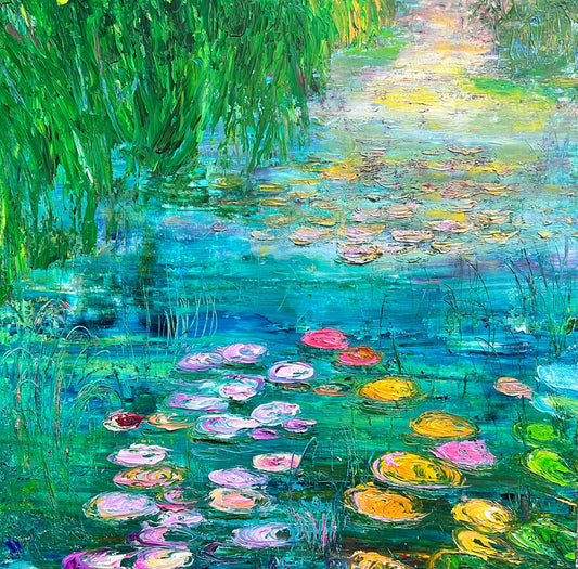 Turquoise Cove, OIL, 20" X 20"