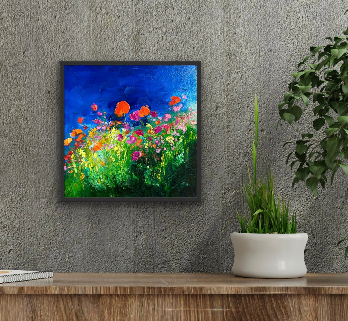 Mini Midnight Dream, OIL, 12" x 12"