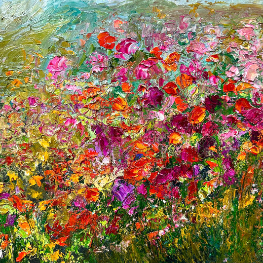 Wild Passion , OIL, 12" x 12"