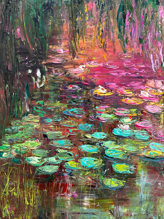 White Lotus, OIL, 12" X 16"