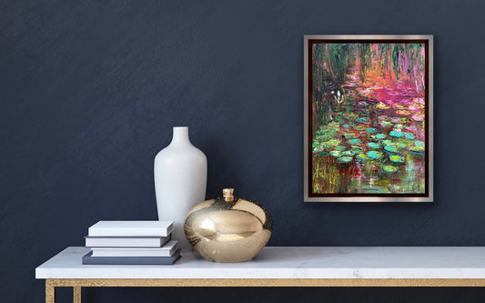 White Lotus, OIL, 12" X 16"