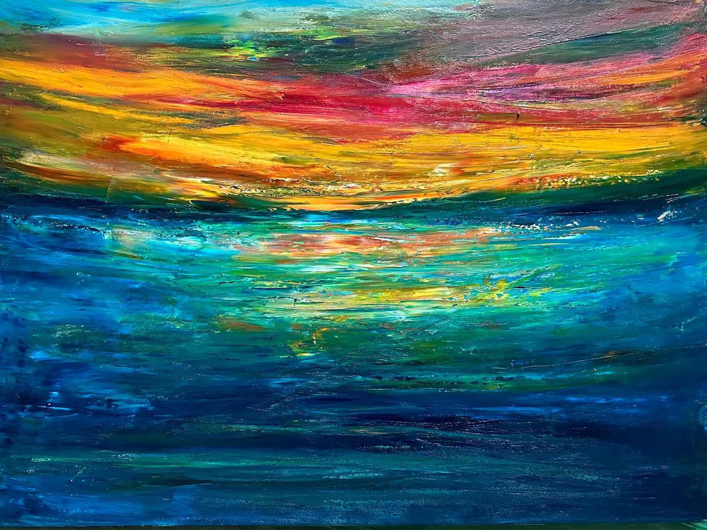 Sunset Love, Oil, 30" x 40"