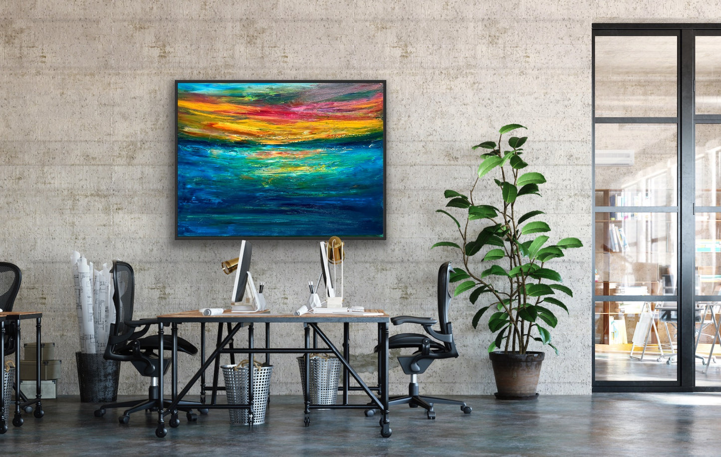Sunset Love, Oil, 30" x 40"