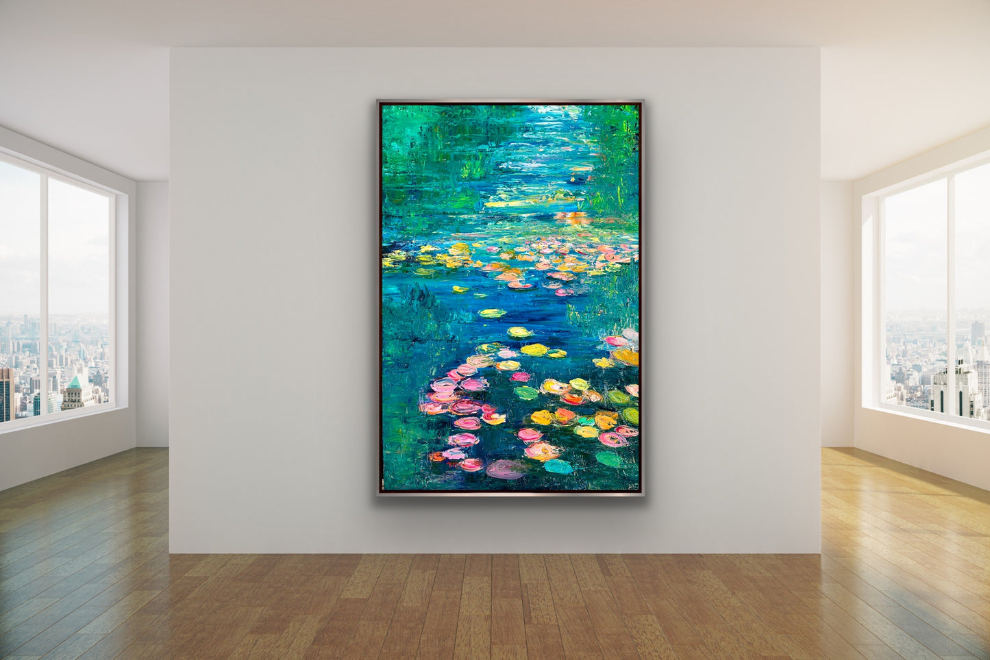 Turquoise Lily River, OIL, 24" x 36"