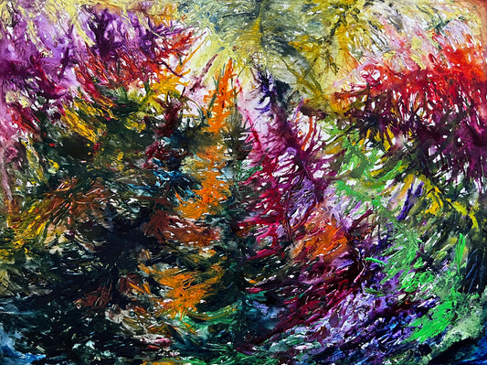 The Sky Is The Limit VI, WATERCOLOR ON ARCHES, 15" x 20"